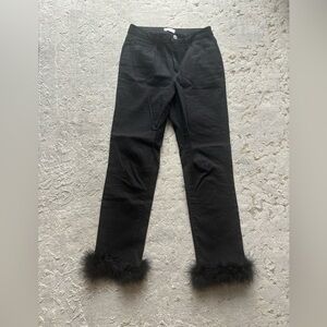 Feather bottom jeans